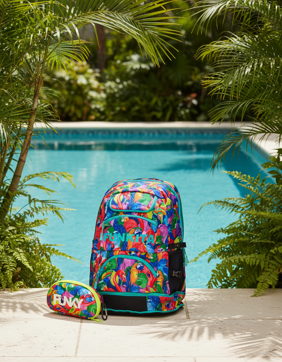 Bright Birds Bag + Goggle Case