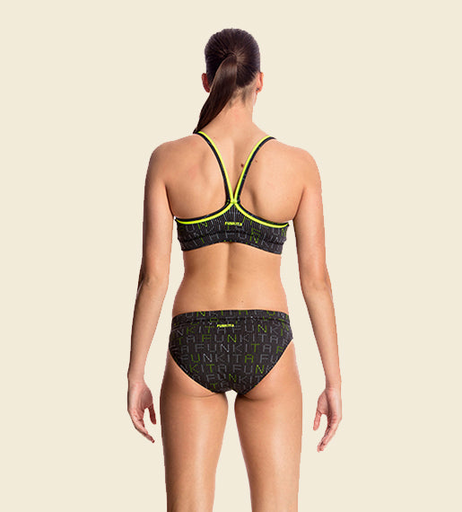 Binary Babe - Funkita Sports Swim Bikini Top and Brief