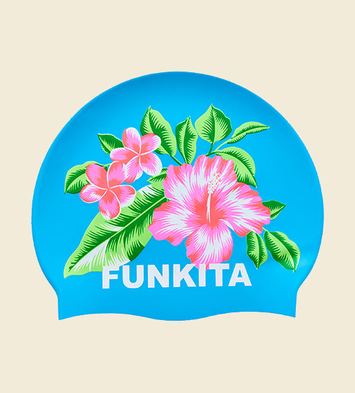 Blue Hawaii - Funkita Silicone Swim Cap