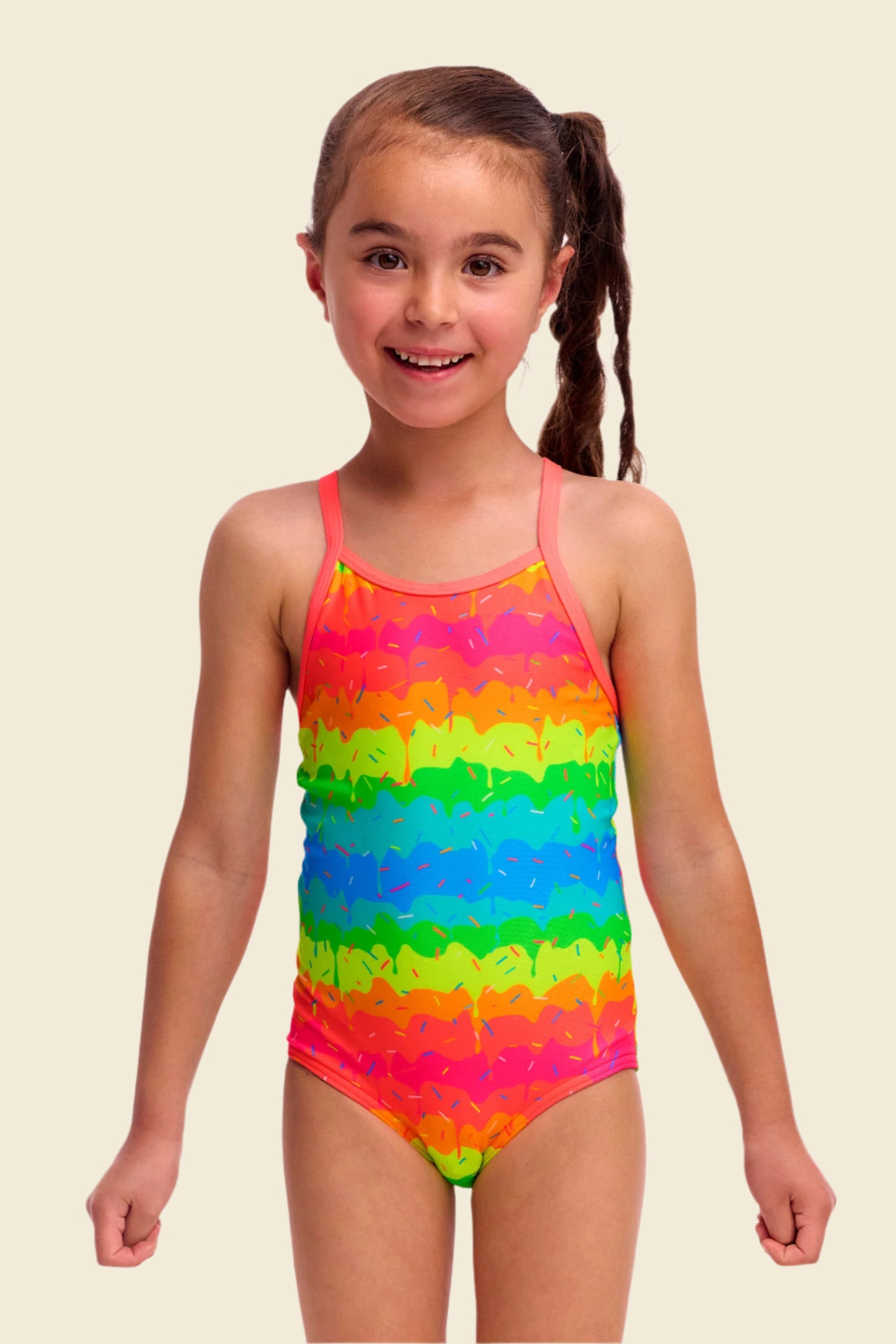Melting Mayhem - Funkita Toddler Girls' Printed One Piece