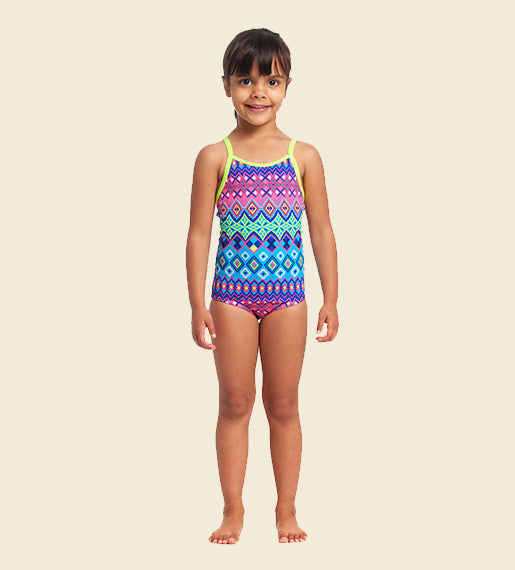 Kris Kringle - Funkita Toddler Girls' Printed One Piece