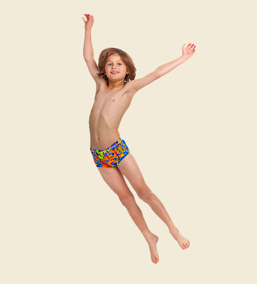 Mixed Mess - Funky Trunks Toddler Boys' Printed Trunks