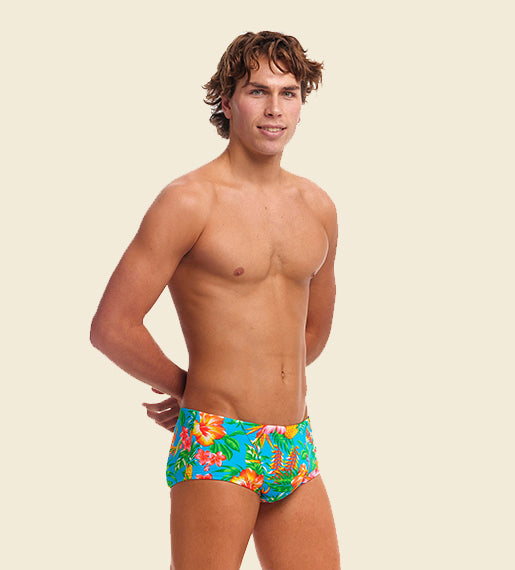 Blue Hawaii - Funky Trunks Classic Swim Trunks