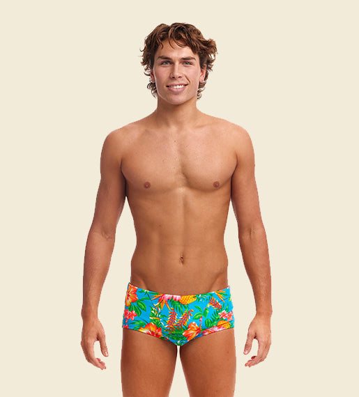 Blue Hawaii - Funky Trunks Classic Swim Trunks