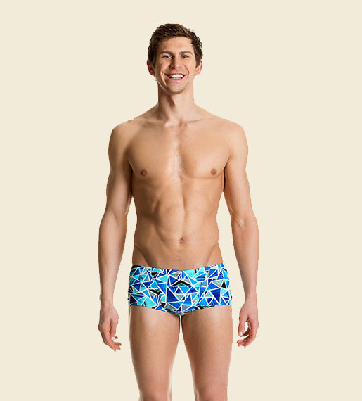 Shattered - Funky Trunks Classic Swim Trunks