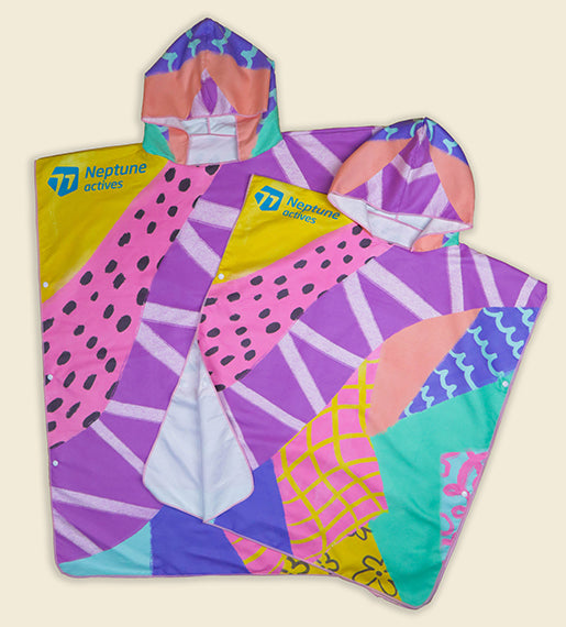 Candy Tide - Neptune Actives Kids' Poncho
