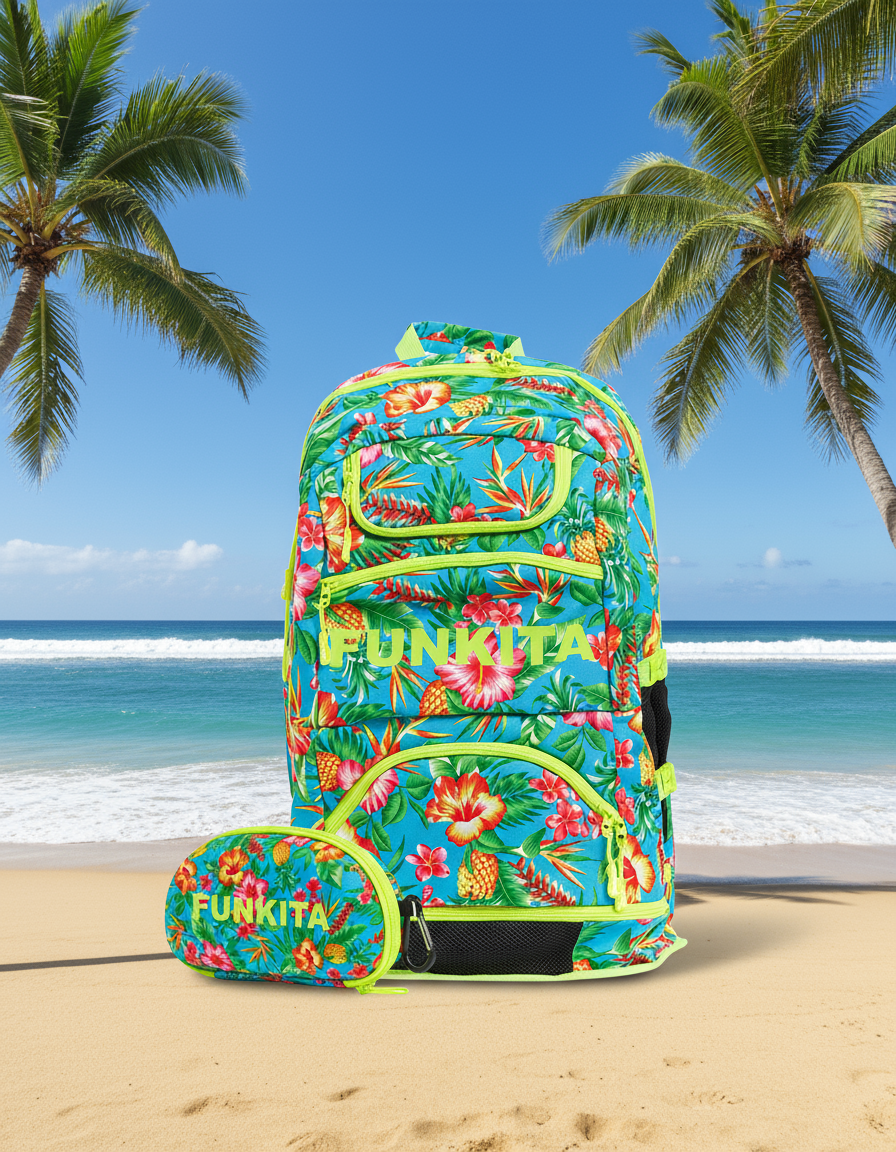 Blue Hawaii Bag + Goggle Case