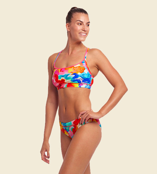 Messy Monet - Funkita Sports Swim Bikini Top and Brief