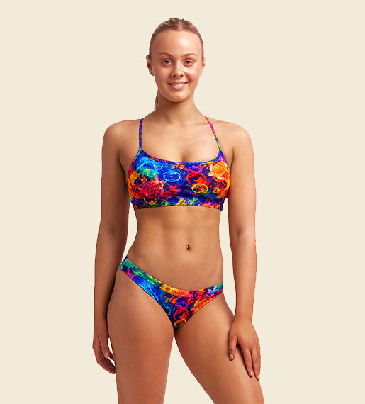 Ocean Galaxy - Funkita Swim Bikini Crop Top and Brief