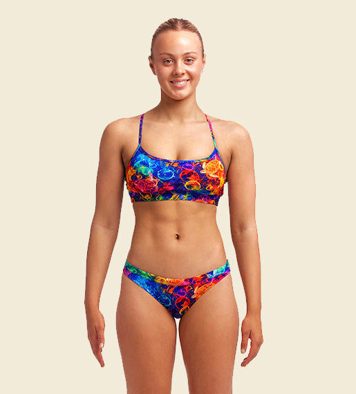 Ocean Galaxy - Funkita Swim Bikini Crop Top and Brief