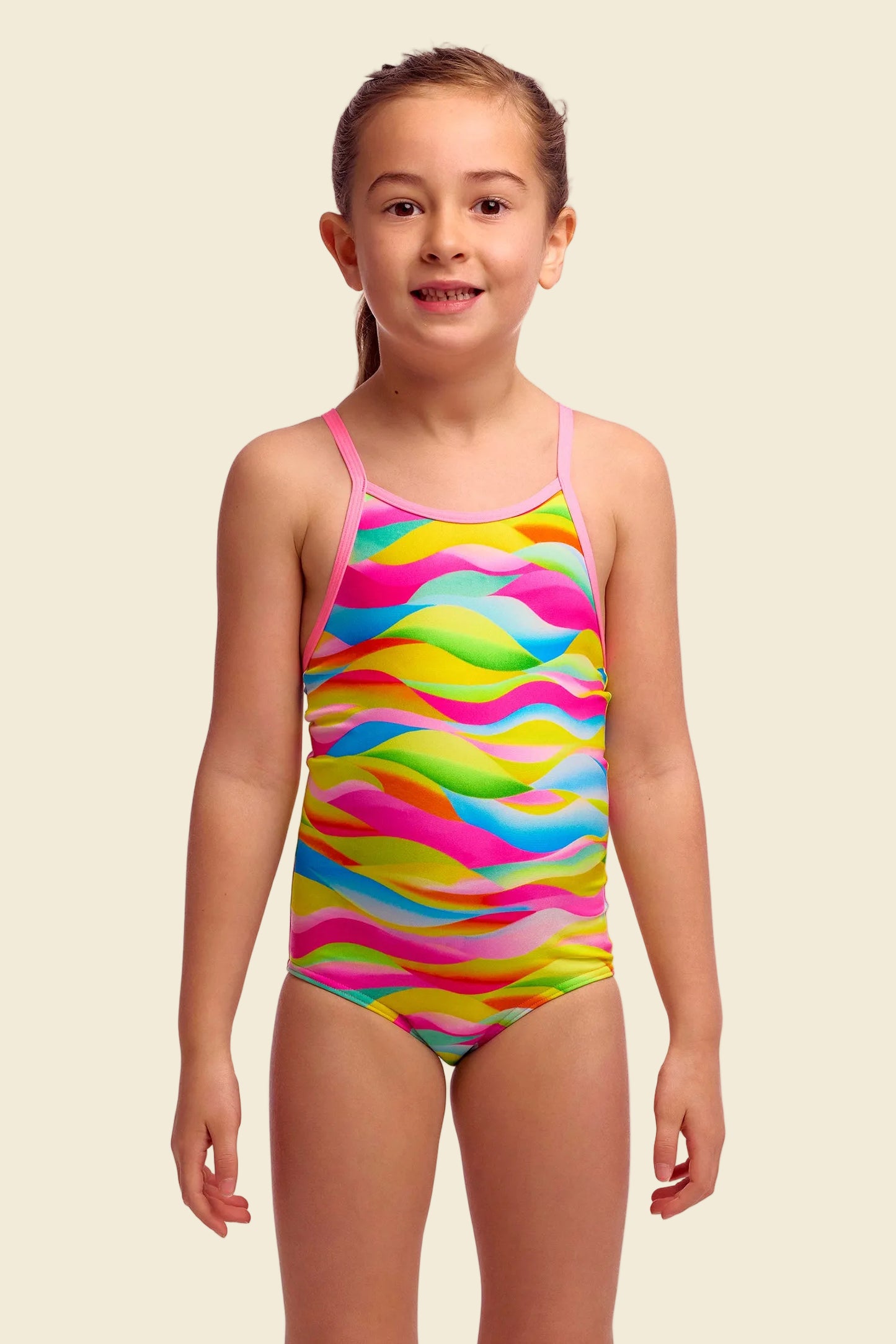 Maybe Wavy - Funkita Toddler Girls' Printed One Piece