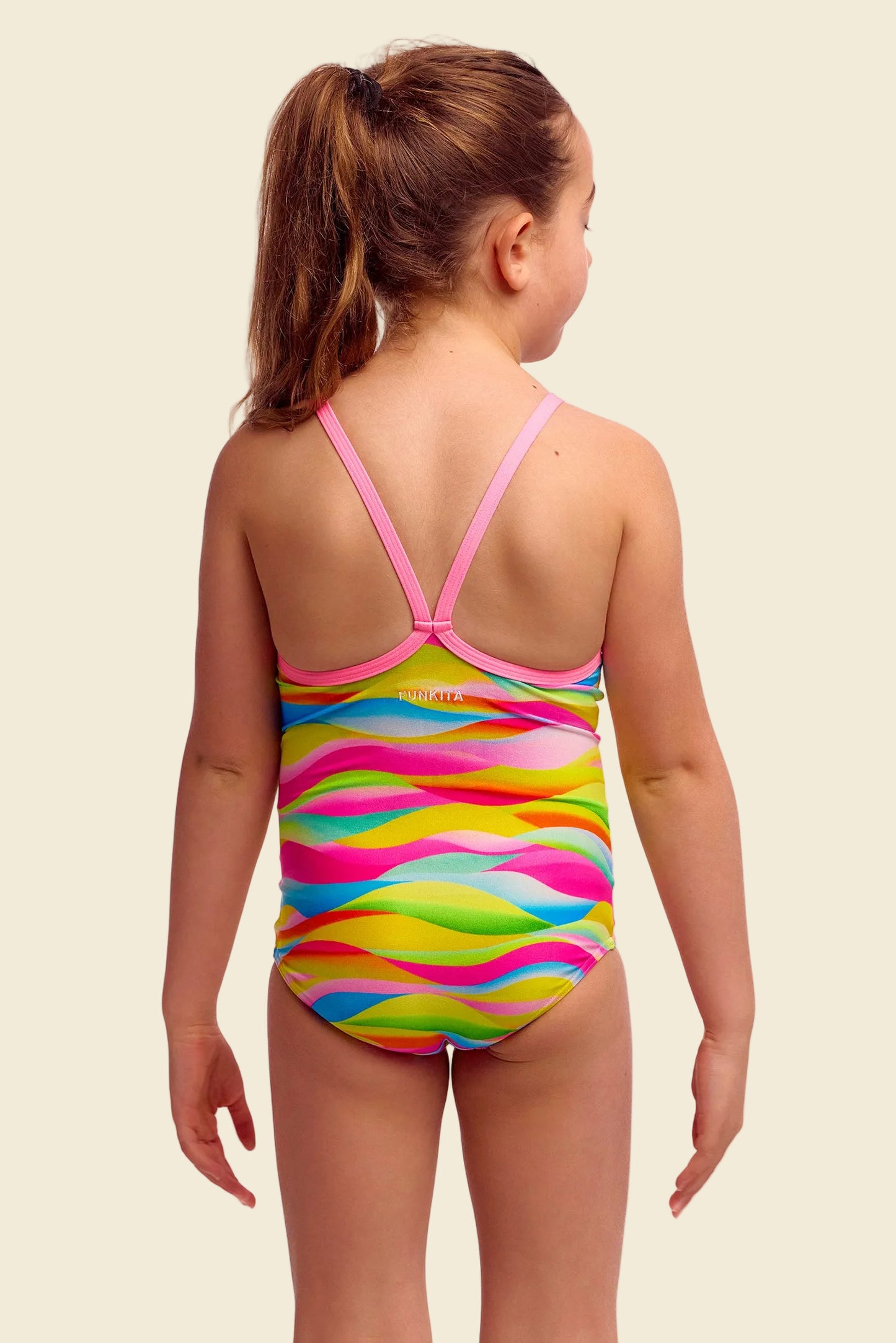 Maybe Wavy - Funkita Toddler Girls' Printed One Piece