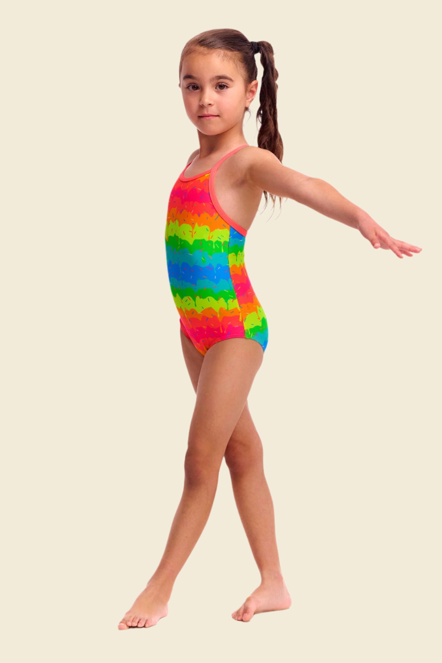 Melting Mayhem - Funkita Toddler Girls' Printed One Piece