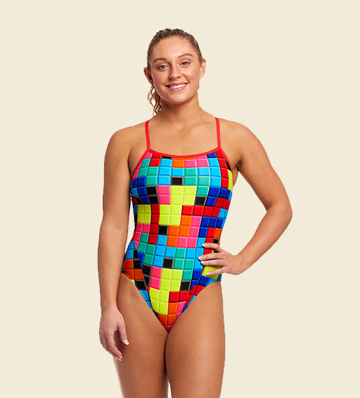 Blocked - Funkita Single Strap One Piece