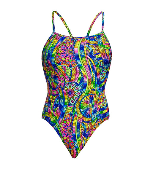 Spin the Bottle - Funkita Single Strap One Piece