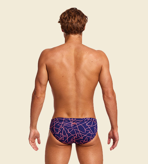 Serial Texter - Funky Trunks Classic Swim Brief