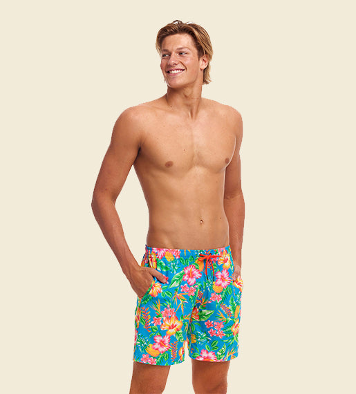 Blue Hawaii - Funky Trunks Long Johnny Beach Shorts