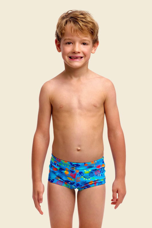 Fish Food - Funky Trunks Toddler Boys' Printed Trunks
