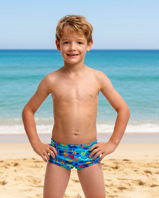Fish Food - Funky Trunks Toddler Boys' Printed Trunks
