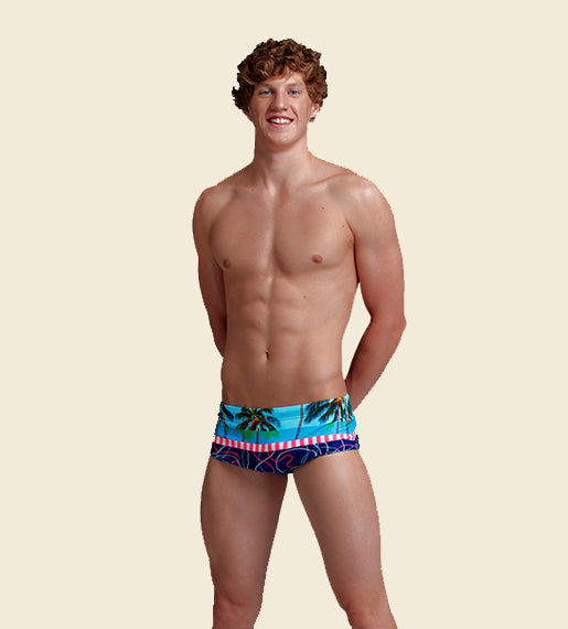 Lunchtime Dip - Funky Trunks Sidewinder Trunks