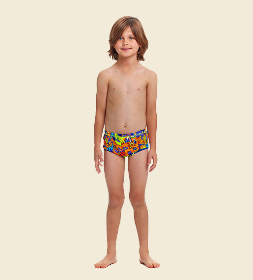 Mixed Mess - Funky Trunks Toddler Boys' Printed Trunks