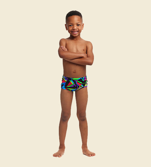 Beat It - Funky Trunks Toddler Boys' Printed Trunks