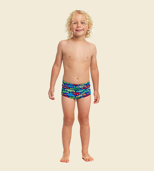 Car Stacker - Funky Trunks Toddler Boys' Printed Trunks