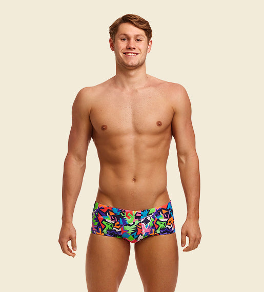 Sharp Edges - Funky Trunks Classic Swim Trunks