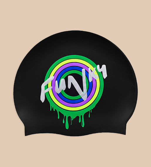 Poppy Long - Funky Silicone Swim Cap
