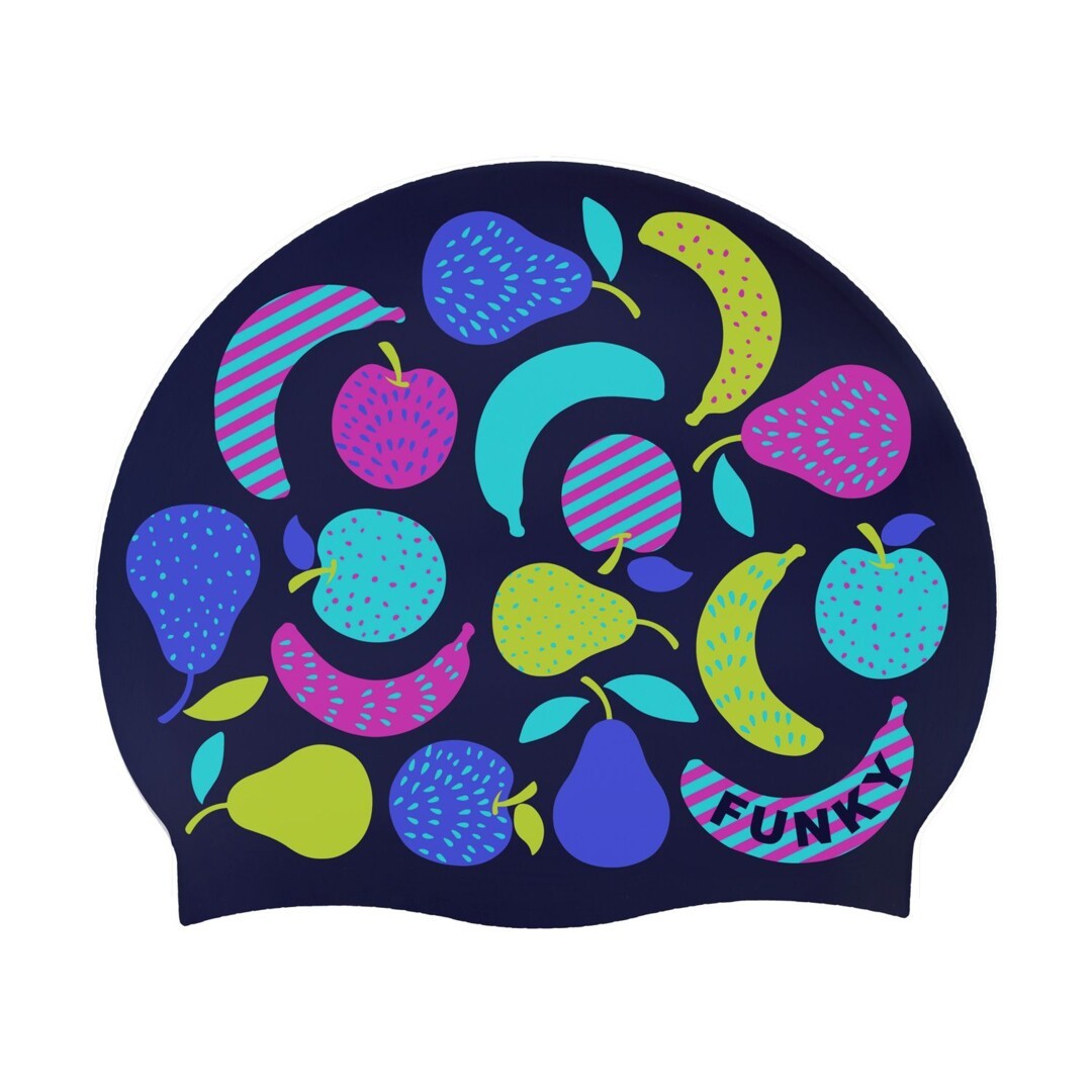 Fruit Salad - Funky Silicone Swim Cap
