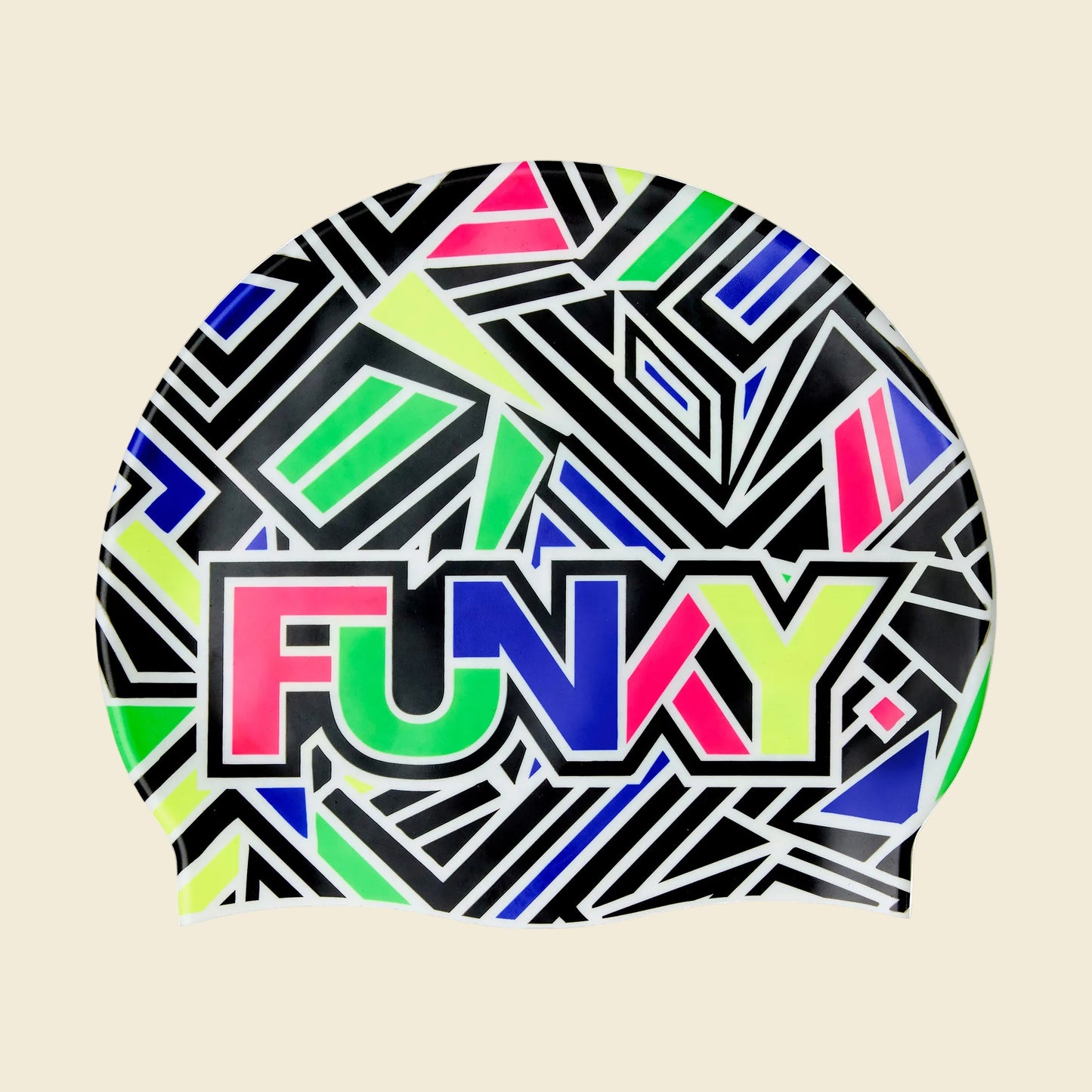 Bits Of Peace - Funky Silicone Swim Cap