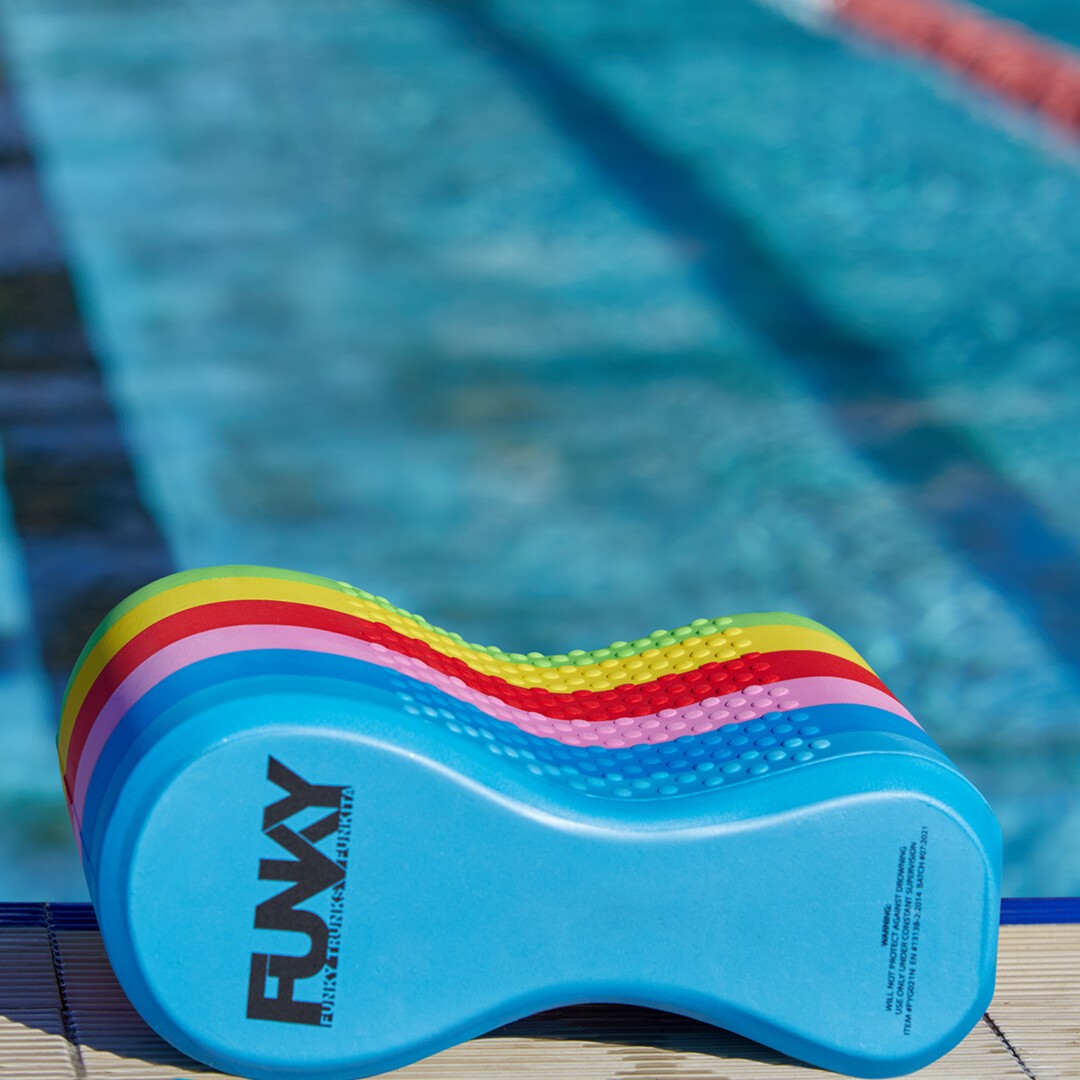 Rainbow Racer - Funky Elite Training Pull Buoy