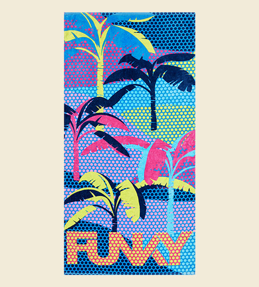Palm A Lot - Funky Beach Cotton Towel