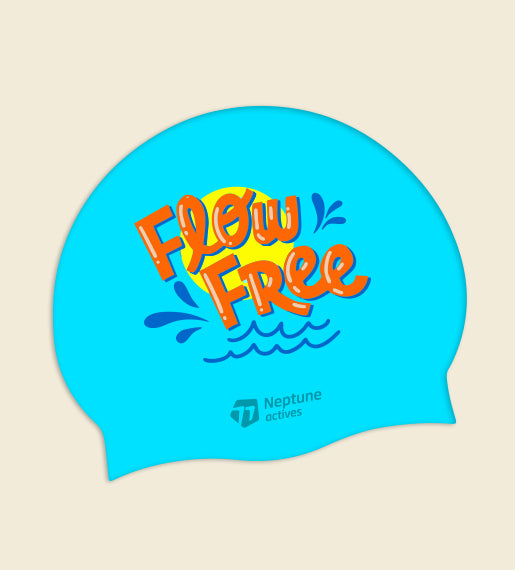 Flow FREE - Neptune Silicone Swim Cap