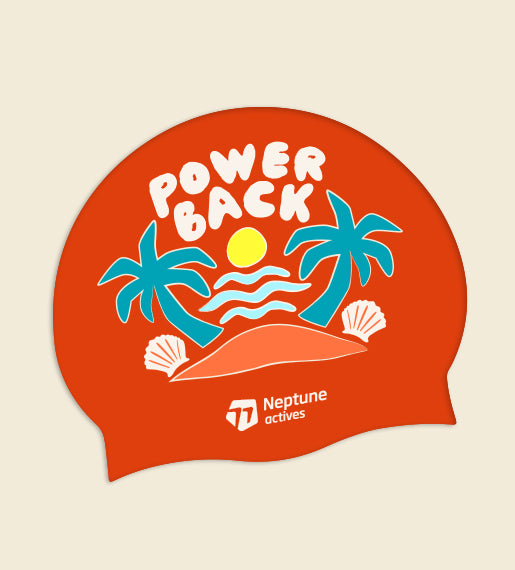 Power BACK - Neptune Silicone Swim Cap
